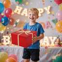 UoeRing 1Pcs Red Extra Large gift box with lids 13137 Inches gift boxes for presents,Birthday Box (include Ribbon, Paper Shred Filler Gift Card & Envelopes)