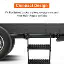Truck Step 2-Rung for Pickup Trailer Tractor Utility Universal Anti-Slip
