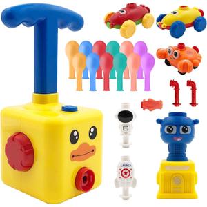 Balloon Car Toy Pump Set for Kids  Ideal Holiday Gift Toy Power Launcher, Balloon Launcher Toys for Kids (Yellow Duck) Balloon Car Toy Pump Set for Kids  Ideal Holiday Gift Toy Power Launcher, Balloon Launcher Toys for Kids (Yellow Duck)
