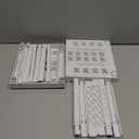 Piffny Locker Organizer Shelf Adjustable Width and Height, Ideal Locker for School, Office, and Gym Lockers (White 2 Pack)