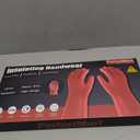 Insulating Gloves For High Voltage Electrical Work 1.8mm-Thickness Protective Gloves Cut & Stab Resistant 12kVAC/22kVDC Max Red Rubber Insulating Handwear For Lineworker Electricians