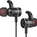 SoundMaster Pro V1 - Gaming Earphones with Dual Audio Drivers,Battle Buds,in-Line Mic with Mute and Volume Control, Compatible with Xbox Series,Xbox One,PS5,PS4,Switch,Pc with 3.5mm Aux (Black)