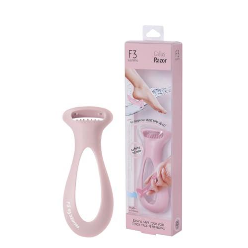 F3 Systems Callus Razor, Pedicure Tool, Effective for Cracked Heel, Ergonomic Design for Easy Grip, Safety Stainless Steel Callus Shaver, Blade for Foot Care, Hard, Rough, Thick Callused Skin Remover