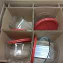 Anchor Hocking SnugFitTM Round Food Storage Containers with Lids (4-Piece, 4-cup, Red, oven-safe)