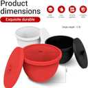 Thickened & Upgraded Silicone Liners for Kitchen Tilt-Head 5 Qt Mixers, Mixing Bowl Insert with Lids Compatible with Tilt-Head & Bowl-Lift Stand Mixers,Eliminate Replacement Bowl Needs(black)