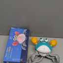 Gigilli Crawling Crab Baby Toys, Tummy Time Baby Toys 6-12-18 Month, Infant Learning Crawl Walking Dancing Crab with Music&Speed Control for 3 4 5 6+ Boys Girls Year Easter Birthday 1 2 3 Gifts (Green&white)