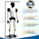 Articulated Humanoid Robot Action Figure Toy, Pre-Assembled T13, 16 Movable Joints, Popcorn Robot Model, Desktop & Car Decoration Ornament, Trendy Toy, Birthday Gift
