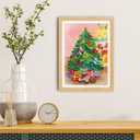 7 x KingKraft Christmas Card, Christmas Tree Quilling Card for Christmas, Christmas Card with Envelop, Vintage Christmas Card, Handcrafted Greeting Card for Holiday Christmas and New Year, 5.1x7.1in