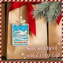 2 x Swimming Christmas Ornament 2025  Wooden & Acrylic Swimmer Ornaments for Xmas Tree - Sporty Gift for Boys, Girls, Coaches, Athletes & Swim Lovers