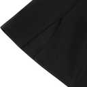 SOFIA'S CHOICE Women's Sexy Side Slit Mini Skirt Low Rise Bodycon Y2K Clubwear Short Skirts Black Small