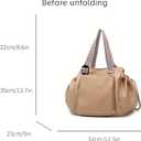 Everyday Bag Tote for Women Large Capacity with 15 Compartments Travel Work Shoulder Bag Convertible Diaper Backpack Organizer Water-Resistant Lay-Flat Hospital Essentials for Teacher Work Daily Use