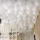 5 inch Pearl White Balloons, 100 pcs Mini White Party Balloons small Latex Balloons for Birthday Wedding Baby Shower Decorations (Pearl White)