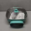 GreenLife 12" 5QT Square Electric Skillet, Glass Vented Lid, Ceramic PFAS-Free Nonstick Interior, Adjustable Temperature Control, Cool Touch Handles, Quick Even Heating, Scratch Resistant, Turquoise