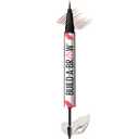 Maybelline Build-A-Brow 2-in-1 Brow Pen and Sealing Eyebrow Gel, Eyebrow Makeup for Real-Looking, Fuller Brows, Medium Brown, 1 Count