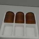 Brown Vintage Hobnail Drinking Glasses Set of 3, Embossed Water Tumbler 12oz, Kitchen & Bar Beaded Glass Cups, Beverage Glass Cups for Water, Beer, Juice, New Year Gifts