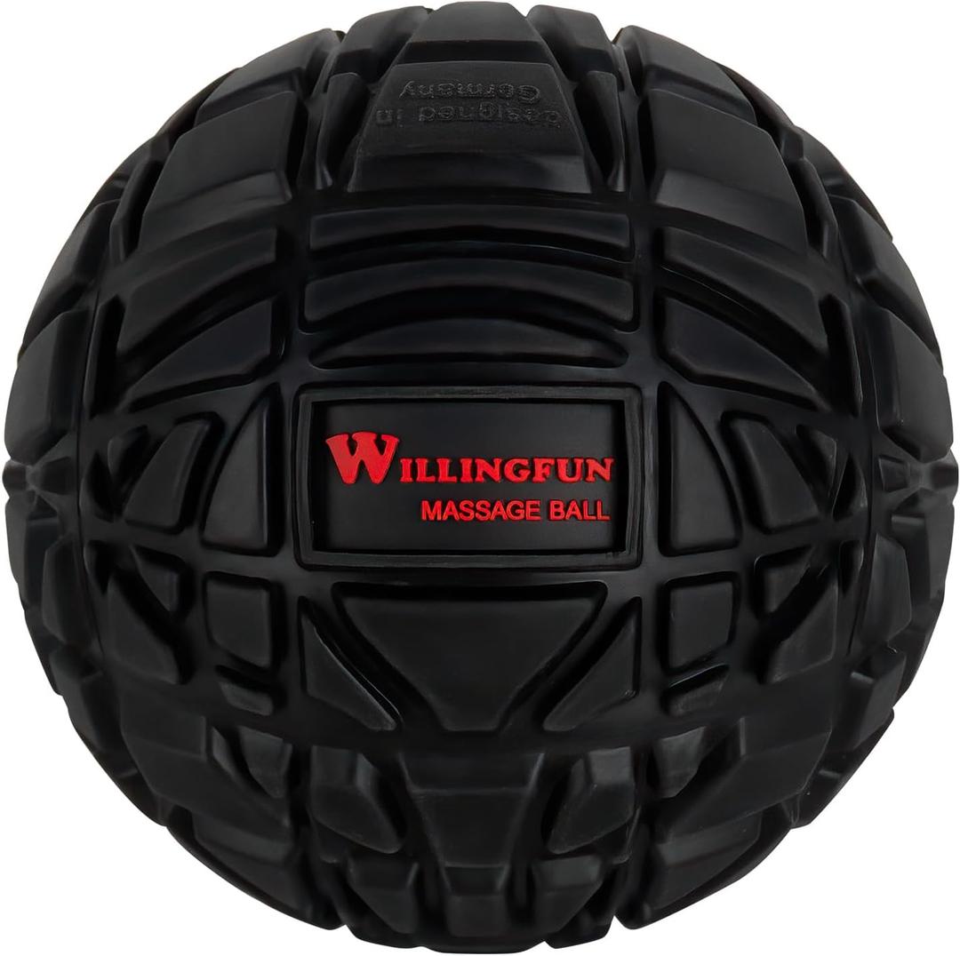 Massage Ball for Myofascial Release, Trigger Point Massage Ball, Physical Theraypy Balls for Back, Foot, Deep Tissue Massage Ball, Ideal for Yoga, Muscle Relief, Exercise and Recovery