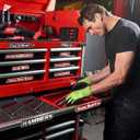 4 x 2026 New 12 Pack of Magnetic Tool Label,General Tool Box Organize Accessories, 3D-Printed Tool Box Labels, Reusable Tags for Steel Toolboxes, Carts, Drawers, and Cabinets (Black)