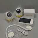 Ellie Pro Baby Monitor with 2 Cameras,5'' IPS 2K UHD Resolution,6000mAh Battery, Remote Pan-Tilt-5X Zoom, 2-Way Talk,No WiFi, Night Vision, Virtual Fence and 1000ft Range