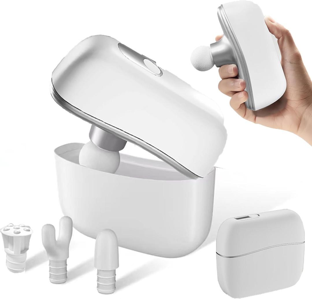 Integrated Design Mini Massage Gun Portable Deep Tissue Massager, Intelligent Pressure-sensing Brushless Motor, One-piece Percussion Muscle Massage Gun Easy to Carry for Travel, Mothers Day Gifts