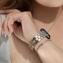Designer Band for Apple Watch 40mm 41mm 42mm 38mm 44mm 45mm 46mm 49mm for Women, Stainless Steel Dressy Bands Compatible with Apple Watch Series 11,10,Se,9,8,7,6,5,4,3,2,1 for iWatch