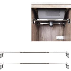CPT-4 Undermount Sink Supports Brackets Adjustable Stainless Steel Installation Kit for Heavy Duty Undermount Kitchen Sink (36-51 inches（91-130cm）)