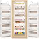 ULG 2 Pack 5-tier Over the Door Organizer Beige