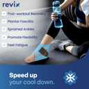 REVIX Ankle Ice Pack Wrap for Plantar Fasciitis & Foot Pain Relief, Reusable Gel Cold Compress Wrap for Feet Swelling, Achilles Tendonitis, and Sprained Ankles Recovery