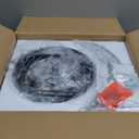 Black Semi Flush Mount Ceiling Light Fixture, Modern Glass Drum Ceiling Lights, 3-Light Hallway Light Fixtures for Kitchen Island, Bedroom, Bathroom, Laundry Room, Entryway