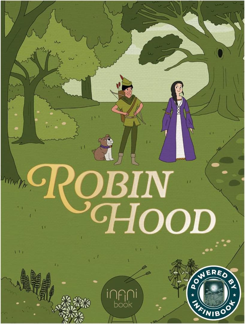 Cali's Books Robin Hood infinibooklet - infinibook Interactive Storybook for Kids, Learning Book for Toddlers