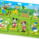Melissa & Doug Disney Mickey Mouse Wooden Chunky Puzzle  8-Piece Disney Character Puzzle for Toddlers and Kids Ages 2+
