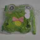 Aoriher Frog Piata with Stick Blindfold and Confetti Frog Birthday Party Favors Decorations for Country Farm Theme Party Supplies Toys Outdoor Games, 15 x 13 x 3.2 Inch