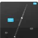 110cm Invisible Selfie Stick Pole, Carbon Fiber/Lightweight/Waterproof/Extendable/Telescopic Extension Rod for Insta360 X5 X4 X3 Go 3S Ultra DJI Osmo 360 Nano Pocket 4 3 Go 3S Accessories