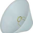 Aspen Creative 58702A Empire Uno Lamp Shade in Powder Blue, 4" Top x 11" Bottom x 7" Slant Height, Slip UNO 33mm
