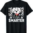 100 Days Smarter Dalmatian Dog 100 Days Of School Kids Boys T-Shirt, M (140/9-10)