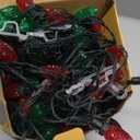 2-Pack Connectable C9 Christmas LED String Lights, Total 66 FT 100 LED Christmas Lights Plug in with 29V Safe Adapter, Waterproof Decorative Lights Indoor Outdoor for Xmas Decorations (Red and Green)