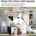 Butterfly Spring Hinge Door Closer, Self-Closing Door Hinges, Fit for Most Door Butt Hinge Pins Such as Closet Doors, Cabinet Doors, Bedroom Doors, Bathroom Doors,Storage Room Doors, 6 Packs