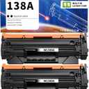 138A Toner Cartridge Replacement for HP 138A 138 A 138X 138 X Toner Cartridge ( with Chip ) Use for HP Laserjet Pro 3001dw 3001fdw MFP 3101fdw (2 Black)