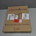 C-Shaped Side Table for Couch - Small Coffee Stand Sofa Tray Desk with Metal Frame and Waterproof Scratch Resistant, Modern End Accent for Living Room, Bedroom, Small Spaces, Rustic Brown