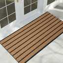 Outdoor Front Door Mat 24" x 48", Outside Entry Rug, Roll Packing | Non Slip, Heavy Duty, Water Proof, Shoe Scraper, Commercial Rug for Patio, Garage, Traffic area, Office,