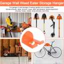 3 x Weed Eater Rack Garage Wall Organizer, Garage Tool Organizer Weedeater Hanger Wall Mount For String Trimmer Hanger, Hedge Trimmer Rack Garden Tool Organizer (2 Pack)