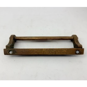 Vintage Solid Brass Door Handle Shop Pull Old Pub Art Deco 7-3/4” Length