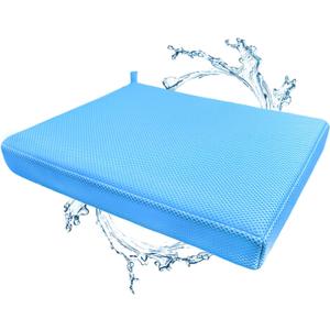 Shower Seat Cushion,Thickened Shower Chair Cushion 4D Air Fiber Material,Machine Washable and Fast Drying Suitable for Shower Seats Bathtub Baths, Poolside & Rest Dressing Room Seats Blue