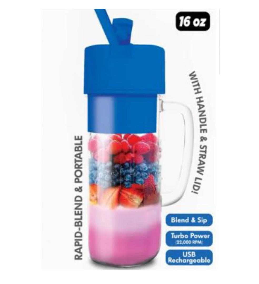 Hy-Impact Better Blender - Personal with handle and straw - 16oz. USB Rechargeable