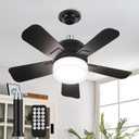 Fanspex Socket Celling Fan Light Black X16-Socket
