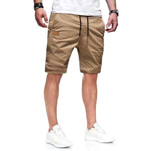 JMIERR Mens Casual Shorts - Cotton Drawstring Summer Beach Stretch Twill Chino Golf Shorts, Size 40 (Orange)