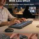 Wireless Keyboard and Mouse Combo - 4000mAh Rechargeable Backlit Keyboard with Wrist Rest & Phone Holder, Full Size Quiet Typing 2.4G USB-A/Type-C for PC, Laptop, Windows, Mac, Trueque KM22 Ultra