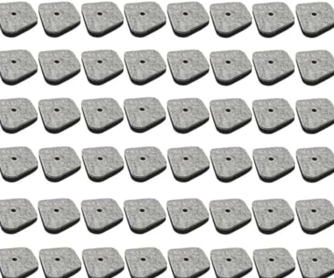 24 Pcs Chair Leg Floor Protectors Square, Silicone Felt Furniture Leg Pads Caps Covers for Hardwood Floors (Fit:1-1/16" to 1-5/8")