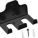 Barbell Storage Rack Barbell Stand Wall Mount with Screw Practical Barbell Hanger Weight Bar Holder for Commercial Gym Home (3 Hooks)