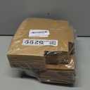 Moretoes 120pcs Cookie Boxes with Window, 4x4x2.5 Inches Brown Bakery Boxes Pastry Container Bulk for Small Cookies, Treats and Desserts