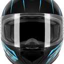 Motorcycle Helmets Full Face for Adults Motorcycle Helmet Men & Women - DOT Approved with 2 Removable Visors (1 Clear + 1 Tinted), Suitable for Powersports, Bike & Motocross Rides M